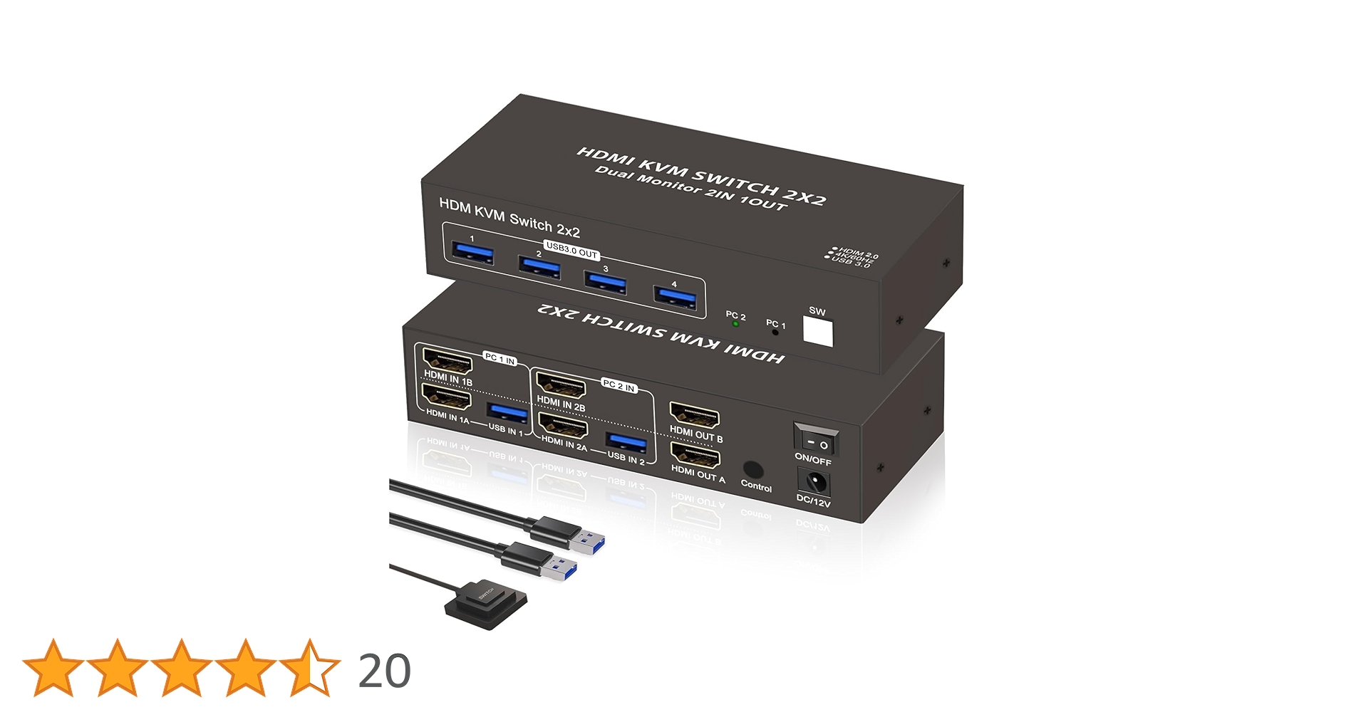 【デュアル ディスプレイ】HDMI Displayport KVM 切替器 2P Amazon.co.jp: 【HDMI DP 2入力2出力】KVM 切替器 2PC 切替